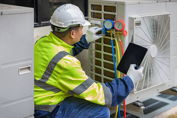Professional Air Duct Cleaning technician working in Saginaw, TX